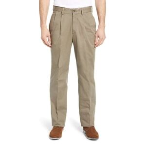 NWOT Washed Khaki Pant in Khaki Oak Double Reverse Pleat - Regular Rise